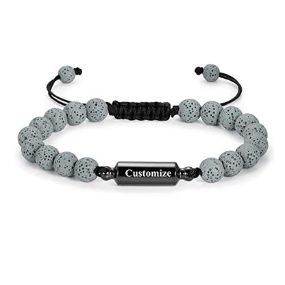 shajwo Cylinder Urn Bracelet for Ashes for Women Men - color: Customize