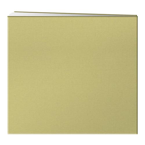 Pioneer 8 Inch by 8 Inch Postbound Fabric Frame Cover Memory Book, Soft Yellow - color: Soft Yellow, size: 8"x8"