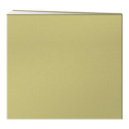 Pioneer 8 Inch by 8 Inch Postbound Fabric Frame Cover Memory Book, Soft Yellow - color: Soft Yellow, size: 8"x8"