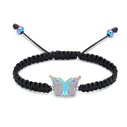 zeqingjw Butterfly Urn Bracelet for Ashes for Women Men - color: Colorful