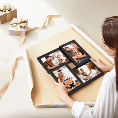 TWING 4x6 Picture Frames Collage Family Multi Photo Frame Wall Decor, Black - color: Black