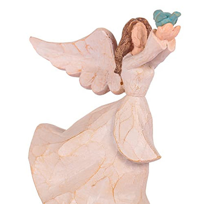 Angel Music Box Sculpted Hand-Painted Musical Figure Gifts for Mom and Daughter