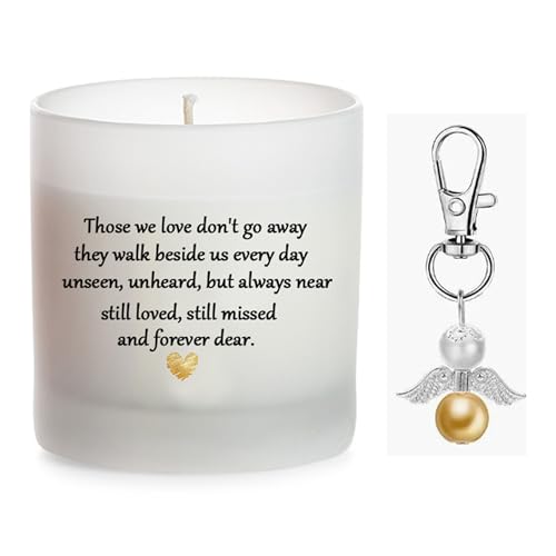 Sympathy Gifts for Loss of Loved One Dad Mom Husband Sister Friend Son Child Dog, Bereavement Gifts, Thinking of You, Get Well Soon, Grief Gift, Cheer Up, Comfort Condolence Candle, Remembrance Angel