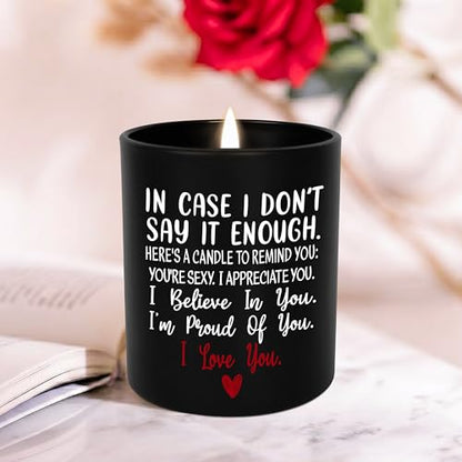 Anniversary Wedding Gifts for Women Men, Scented Candle 10 oz | Birthday Gifts for Wife Husband, Gift for Boyfriend Girlfriend, Long Lasting Burn, Vanila Lavender Candle, Ready To Gift - color: In Case