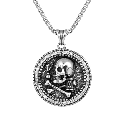 925 Sterling Silver Patron Saint Necklace Amulet Miraculous Medal Pendant Jewelry for Men Women with Friendship Talisman Travel Inspirational Gifts - color: black-K