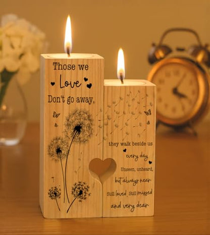 Sympathy Gifts for Loss of Loved One, Bereavement Candle Holders - Condolence Gift, Memorial Gifts for Mother Father Grandma (WE Love) - size: WE LOVE