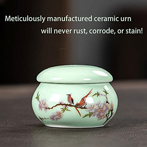 LitLife Mini Hummingbird Urns for Human Ashes Set of 4 - Small Keepsake Cremation Urns for Sharing Adult Ashes Dog Cat Ash Holders - Miniature Pets Memorial Ceramic Funeral Urn for Your Loved One