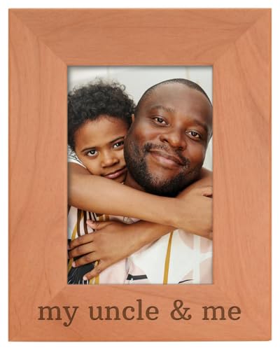 ThisWear Uncle Picture Frame Uncle and Me Wood Frame - Portrait 4x6 | Uncle Picture Frame - size: 4x6 Photo - Portrait