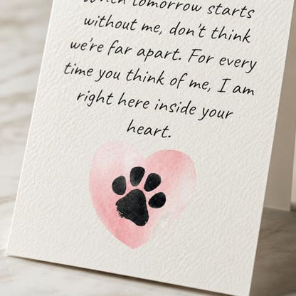 Pet Sympathy Card, 5x7 Pet Loss Greeting Card with Envelope | Thoughtful pet sympathy card offering comfort after the loss of a beloved dog, cat, or cherished companion.