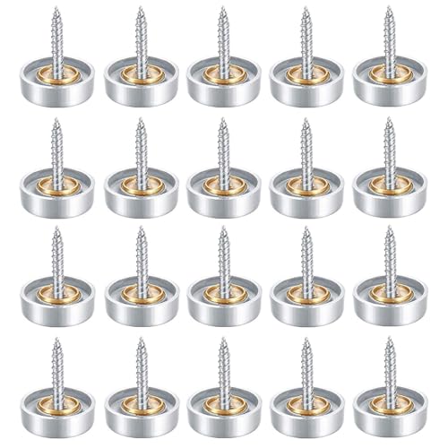 Screw Cap Covers Decorative Mirror Screws, Stainless Steel Screw Cap/Cover - size: 20mm