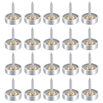 Screw Cap Covers Decorative Mirror Screws, Stainless Steel Screw Cap/Cover - size: 20mm