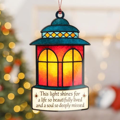 Memorial Christmas Ornaments 2026, Sympathy Gifts for Loss of Mother Father, in Memory of Loved One Gifts, Memorial Gifts for Loss of Mom Dad Son Husband, Heartfelt Holiday Remembrance Ornament