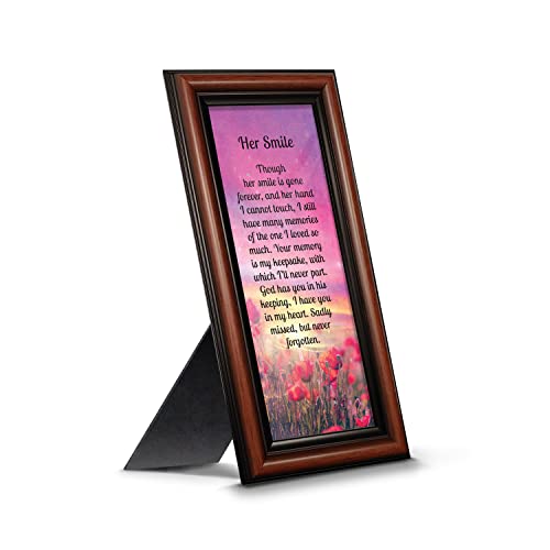 Crossroads Home Décor Sympathy Gifts for Loss of Mother, Condolence Gift, In Loving Memory Memorial Gifts for loss of Wife Picture Frame, 7366W - color: Walnut