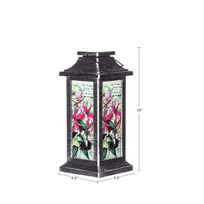 Topadorn Hummingbird Solar Lantern Outdoor Hanging Light - style: Hummingbird