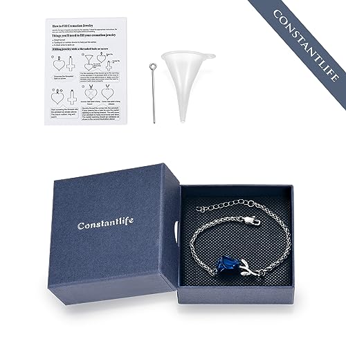 Rose Flower Ashes Bracelet for Women Cremation Memorial Jewelry - color: Customize