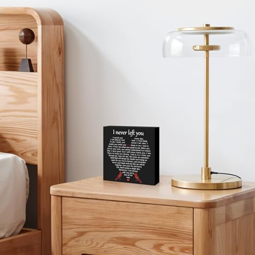 Memorial Sympathy Gifts for Loss of Loved One Bereavement Gift for Loss of Mother Father Husband Memorial Wooden Block Sign Condolence Funeral Remembrance Decoration