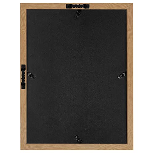 Americanflat 8.5x11 Shadow Box Frame with Shatter-Resistant Glass - Silhouette Collection - Large Shadow Box Display Case for Tabletop and Wall Display - Dark Oak with Soft Felt Back | Shatter-resistant glass, 1.5 inch interior depth, hangs vertical or ho