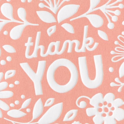 Hallmark Baby Shower Thank You Cards with Envelopes, 20-Pack (Pink Flowers) - size: 20 Count (Pack of 1)