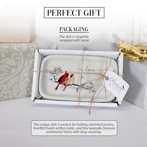 Pavilion - 5" Keepsake Dish - Cardinal Memorial Bereavement In Memory Gift Condolences Loss Of Loved One Present