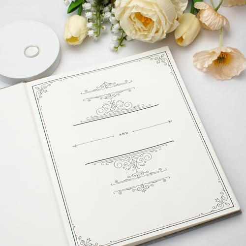 Vienrose Polaroid Guest Book 10x8 Inch Hardcover 120 Pages Simple Style - style: Minimalist Guest Book