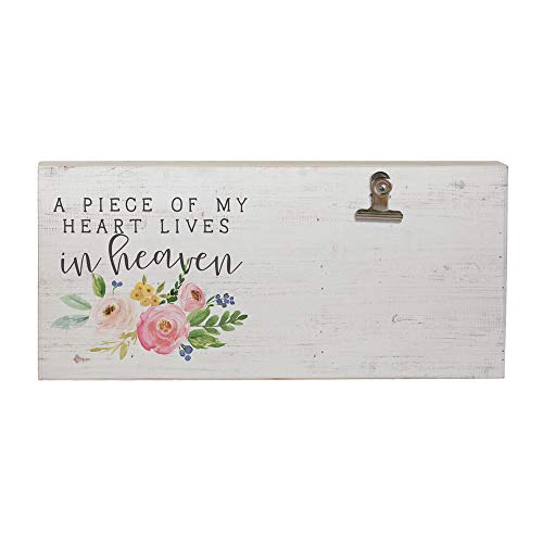 Simply Said, INC Memorial Picture Clip Frame, A Piece of My Heart Lives in Heaven, 5.5 x 12 inches, Made in USA, CLP1257 - color: Piece Of My Heart