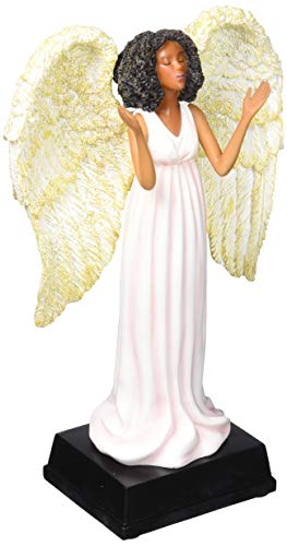 African American Expressions Pink Angel Figurine – Black Angel Collectible Statue, Inspirational Home Décor, Unique Sentimental Keepsake, Faith Inspired Collectible, Mother’s Day Present for Mom - style: Pink Angel