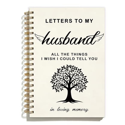 FTKBGHY Memorial Gifts for Loss of Husband Grief Journal Notebook, Sympathy Notebooks Gifts for Loss of Loved One, Bereavement Gift, Letters to My Husband Journal, 5.5x8.3 Inch - color: Colour-8