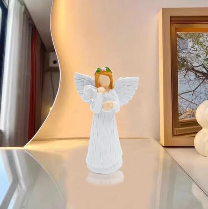 Anrkets Angel of Friendship Pet Memorial Gift – Dog Remembrance Angel Figurine with 7 Chakra Rainbow Bridge Bracelet, Sympathy Gift for Loss of a Beloved Dog - color: White Dog