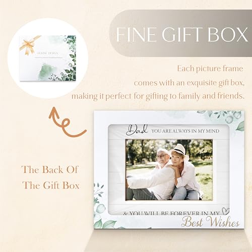 Memorial Gifts for Loss of Dad Picture Frame 5x7, Bereavement Sympathy Remembrance Gifts for Loss of Father, Daddy picture frame, In Memory of Dad Picture Photo Frames for Tabletop Desk Decor