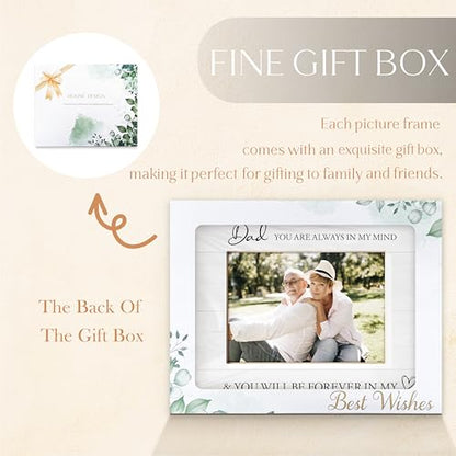Memorial Gifts for Loss of Dad Picture Frame 5x7, Bereavement Sympathy Remembrance Gifts for Loss of Father, Daddy picture frame, In Memory of Dad Picture Photo Frames for Tabletop Desk Decor