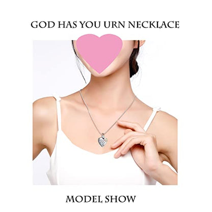 Heart Urn Necklace for Ashes Women Men Cremation Jewelry for Ashes Cremation Necklace In Memory of Loved One Grandpa Grandma Dad Mom Uncle Aunt Brother Sister Daughter Son - style: Love