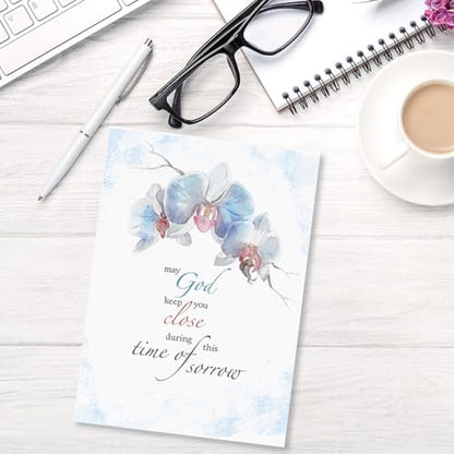 Current Condonlences Greeting Cards | Sympathy Comfort Faith, 8 Count, 4 Designs, 5" x 7" Folded, Scripture Inside, Envelopes Included, Value Pack - color: Comfort Faith