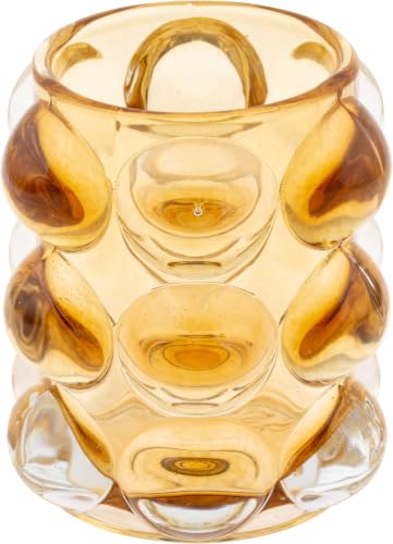 Karma, Lucia Hobnail Votive, Tea Lights Candle Holder, Glass Votive Candle Holders for Table Decorations, Baby Shower, Birthday Party, Weddings and Home Decor, Amber (Pack of 5) - color: Amber, size: One Size (Pack of 5)