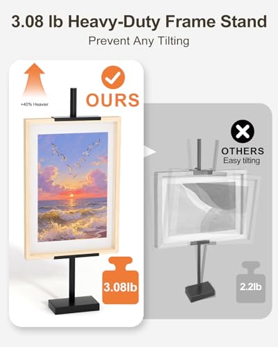 Adjustable Tabletop Easel Stand, 29" H Black 2 Pack | Picture Easels for Display, Picture Frame Holder, For Art, Photo - color: Black 2Pack