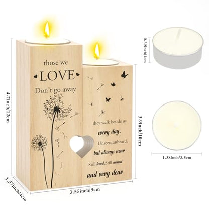 Sympathy Gifts for Loss of Loved One - Sympathy Candle Holder Candlestick Memorial Bereavement in Memory of Condolences Remembrance Gifts for Loss of Mom Dad Mother Father