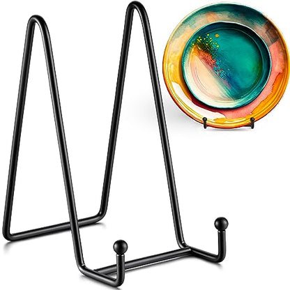 TR-LIFE 3 Pack 6 Inch Display Stands - Holder Stand for Picture, Decorative Plate, Platter, Plaque, Book, Photo Easel - size: 6 Inch