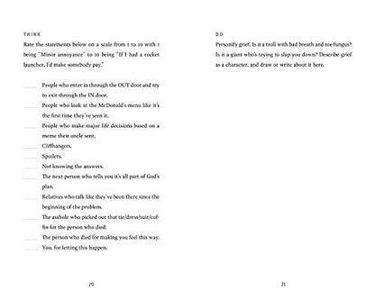 Hardcore Grief Recovery Workbook: An Honest Journal for Getting through Grief without the Condolences, Sympathy, and Other BS (F*ck Death)