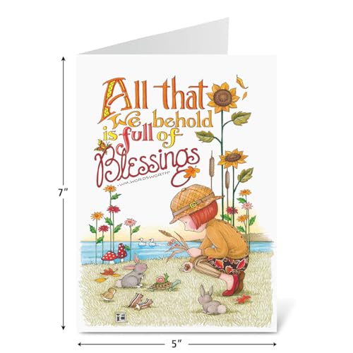 Current Mary Engelbreit Inspirations Thinking of You Cards with Envelopes - Assortment of 8 Greeting Cards, 4 Designs, Large 5" x 7" Thinking of You Cards for Women - style: Mary Inspirations