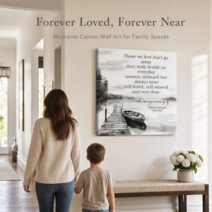 KiKiLuna Personalized In Loving Memory Square Canvas Wall Art - color: Design 6