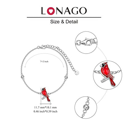 Butterfly/Sunflower/Red Cardinal/Hummingbird Cremation Jewelry 925 Sterling Silver Urn Bracelet Ashes Keepsake Hair Memorial Always in My Heart Locket for Women Mom - style: Cardinal