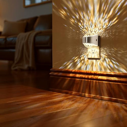 Briignite Night Light, Sliver Night Lights Plug into Wall LED Projector - color: Silver