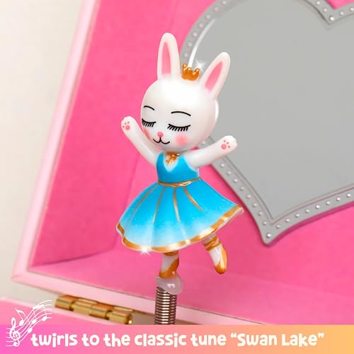 Giggle & Honey® Musical Ballerina Jewelry Box for Girls | Music Boxes for Little Girls, Toddler Jewelry Box for 4 Year Old Kids, Toys for Toddlers, Birthday Gifts for Kids 5-9 Years - style: Animal Ballerina