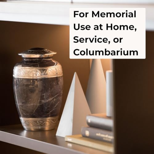 GR8 Keepsakes Classic Gray Marble-Finish Cremation Urn Set - color: Gray