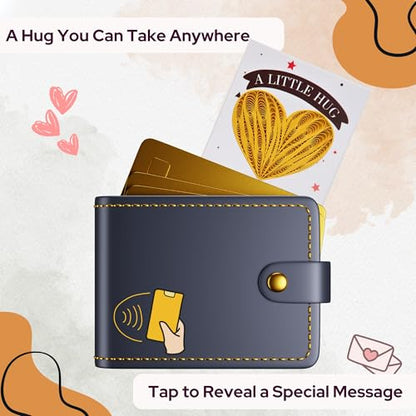 Little Pocket Hug Token & Greeting Card – Handmade Quilled Heart with NFC Bible Verse | Pocket Hug Card with Inspirational Scripture | Unique Christian Gift for Encouragement, Grief, Anxiety Relief & Long Distance Love (Yellow Heart) - color: Yellow Heart