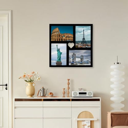 GENTLE DEER Collage Picture Frames, Photo Frame for Wall Hanging & Tablet Display (Black, 5X7) - color: Black, size: 5X7