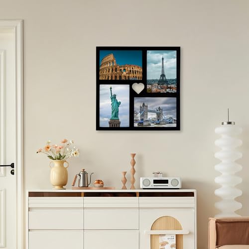 GENTLE DEER Collage Picture Frames, Photo Frame for Wall Hanging & Tablet Display (Black, 8X10) - color: Black, size: 8X10