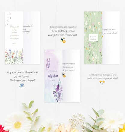 Nihuecne 24 Pack Floral Religious Thinking of You Cards with Envelopes