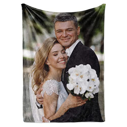 Ships Next Day, Custom Picture Blanket, USA Made (50x60 Sherpa) - color: 1picture, size: 50"x60" Sherpa