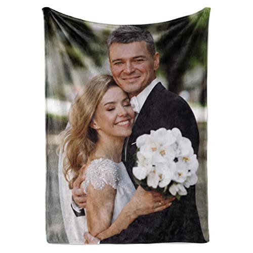 Personalized Photo Blanket, Custom Picture Fleece & Sherpa Throw (1-Pic) - color: 1picture, size: 60"x80" Fleece