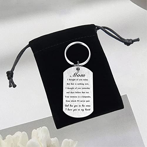 Alotozo Memorial Gifts - Sympathy Keychain for Loss of Loved One - color: Mom Memorial Gifts